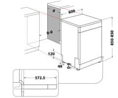 W2F HD624 pomivalni stroj