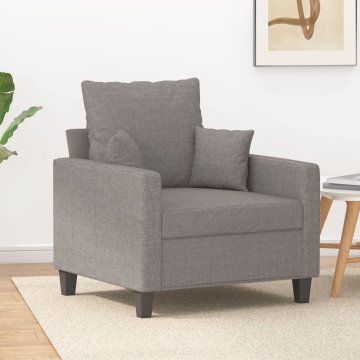 shumee vidaXL Fotelj taupe 60 cm blago