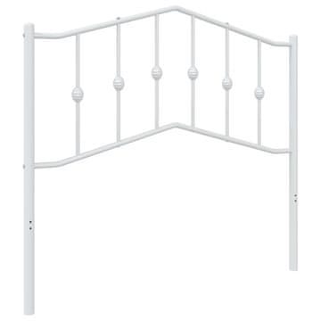 Vidaxl Kovinsko nadomestno vzglavje belo 100 cm