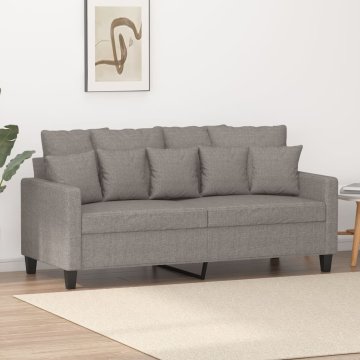 Vidaxl vidaXL Dvosed, taupe, 140 cm, oblazinjen s tkanino
