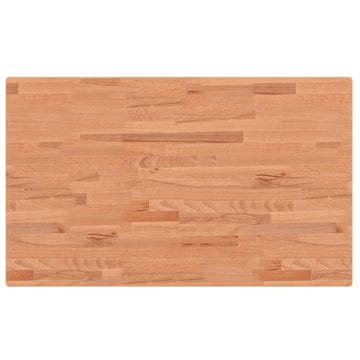 Vidaxl Kopalniški pult 100x60x2,5 cm trdna bukovina