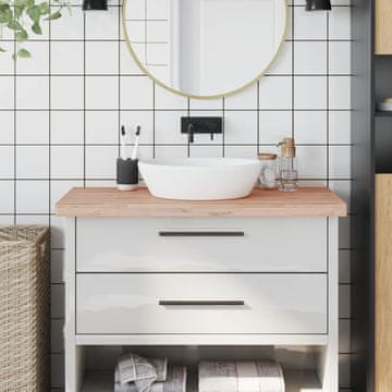 Vidaxl vidaXL Kopalniški pult 100x60x4 cm masiven bukov les