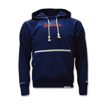 Nike Športni puloverji Standard Issue Hoodie College Navy Pale Ivory