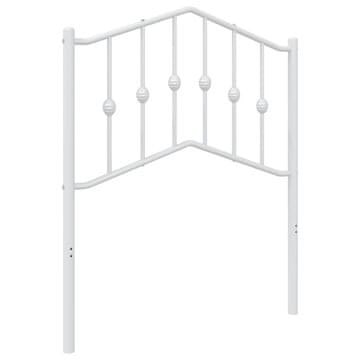 Vidaxl Kovinsko nadomestno vzglavje belo 75 cm