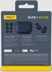 Elite 8 Active slušalke, modre