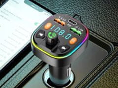 Blow 74-170 FM oddajnik, Bluetooth 5.0, QC 3.0, SuperBASS, LCD, telefoniranje, 2x USB-A, 1x USB-C