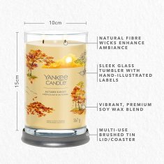 Yankee Candle Dišeča sveča Signature Tumbler in glass large Autumn Sunset 567g