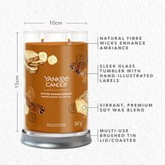 Yankee Candle Dišeča sveča Signature Tumbler in glass large Spiced Banana Bread 567g