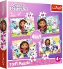 Puzzle Gábinina čarobna hiša 4 v 1 (35,48,54,70 kosov)