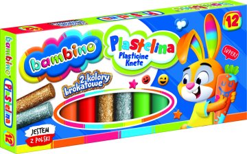 WOWO Plastelin Bambino Classic - set 12 barv