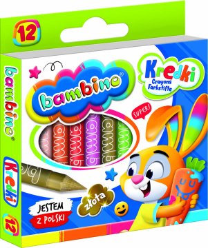 WOWO BAMBINO Graphion Crayons - Komplet 12 barv