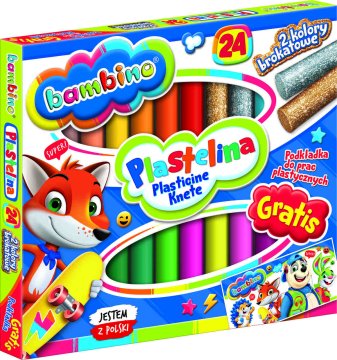 WOWO Plastelin Bambino Classic - Set 24 barv