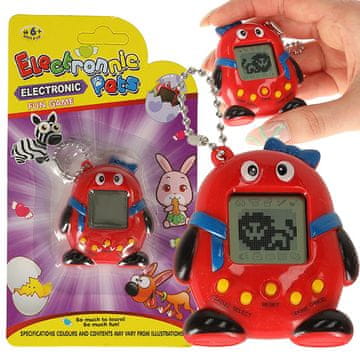 shumee Tamagotchi elektronska igra za otroke, rdeče barve