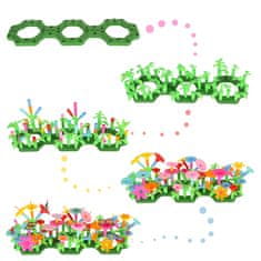 slomart cvetje ustvarjalni bloki cvetlični vrt 175 elementov