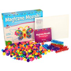 WOWO Igra z gumbi za otroke - ALEXANDER Magic Mosaics 600 kos 5+ let
