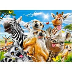 WOWO African Selfie Puzzle Castorland - sestavljanka z afriškimi živalmi, 260 kosov, za otroke 8+ let