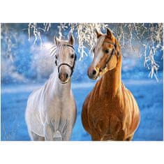 WOWO Sestavljanka za otroke CASTORLAND - Winter Horses 260 kosov za otroke 8+ let