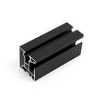 STREFA Aluminijasti profili SH 45x40 mm za fotovoltaiko, dolžina 6,0M - črno eloksirani