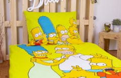 Jerry Fabrics Vključeno perilo Simpsons Family green 140/200, 70/90