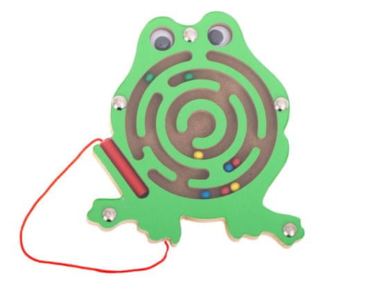 slomart magnetni labirint kroglice žaba