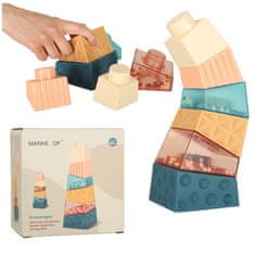 shumee Izobraževalni stolp senzorične kocke piramida sestavljanka Montessori