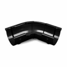 Bryza nastavljiv zunanji vogal žleba 120°-145° plastika Ø 75 mm, črna RAL 9005