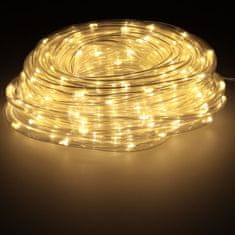 WOWO Toplo bela LED svetilka na nizu za balkon - LED svetilka na nizu 10m 100LED Toplo bela za balkon z 8 načini osvetlitve
