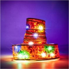 WOWO LED trak za božično drevo - večbarvni LED trak 10m 100LED - okrasni trak z baterijo