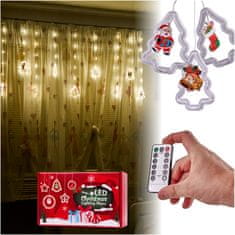 WOWO LED viseče lučke za božič - božične LED viseče lučke s slikami na drevesih, 3 m, 10 USB žarnic