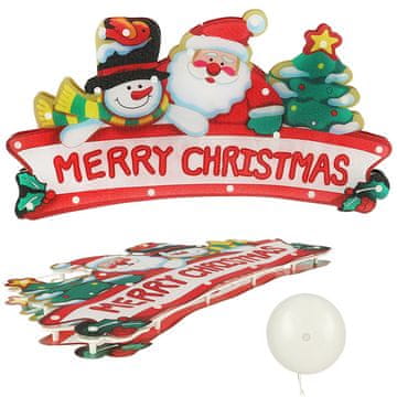 WOWO LED lučke Božični okras - Božični viseči okras - Merry Christmas LED lučke 45 cm