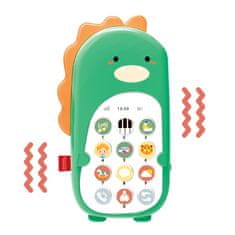 Aga4Kids Otroški telefon Dinosaver Zeleni