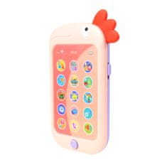 Aga4Kids Otroški telefon Petelin Roza