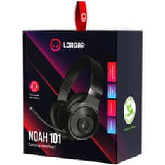 LORGAR gaming slušalke Noah 101 žične, 3,5 jack, 2m, črne