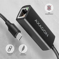 AXAGON ADE-ARC, USB-C 3.2 Gen 1 - Gigabitna ethernetna omrežna kartica, Realtek 8153, samodejna namestitev