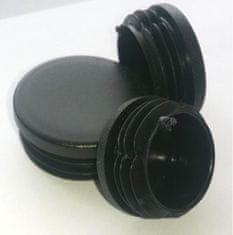 STREFA Cevni čep okrogel 10 mm, črn / pakiranje po 100 kosov