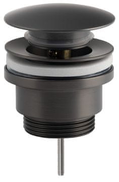 SAPHO Velika Umyvadlová Klik-Klak Izpušna Ventil, Gun Metal, 10-55mm, 5/4”