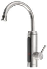 AQUALINE Električna kuhinjska pipa z vodo grelcem, 230V, 3kW, nerez jeklo