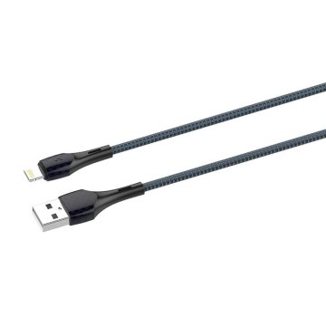 LDNIO kabel usb - lightning ldnio ls522 2m (sivo-modri)