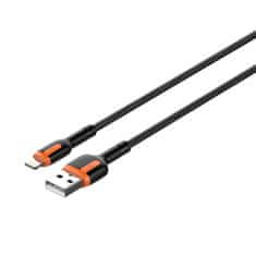 LDNIO kabel usb - lightning ldnio ls531, 1 m (sivo-oranžen)