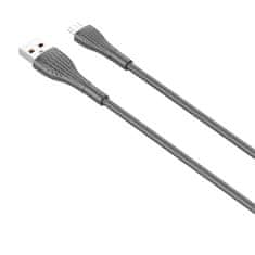 LDNIO kabel usb - micro usb ldnio ls672 2m, 30w (siv)