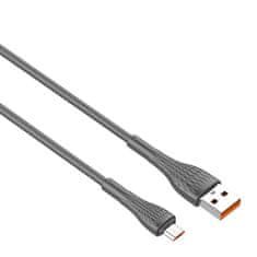 LDNIO kabel usb - micro usb ldnio ls672 2m, 30w (siv)