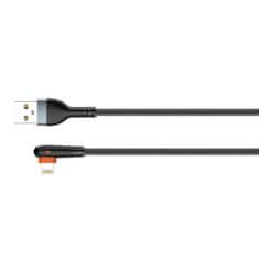 LDNIO kabel USB Lightning ldnio ls561, 2.4a, 1m (črn)