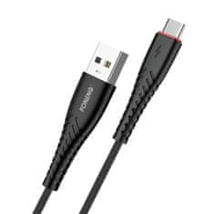 Foneng kabel usb za usb-c foneng x15, 2,4a, 1,2 m (črn)