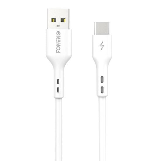 Foneng kabel usb za usb-c foneng x36, 2,4a, 2m (bela)