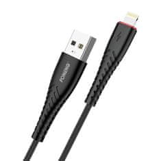 Foneng Kabel USB za strele foneng x15, 2,4a, 1,2 m (črn)