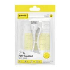 Foneng kabel usb do lightning foneng x77, 2.1a, 1m (biały)