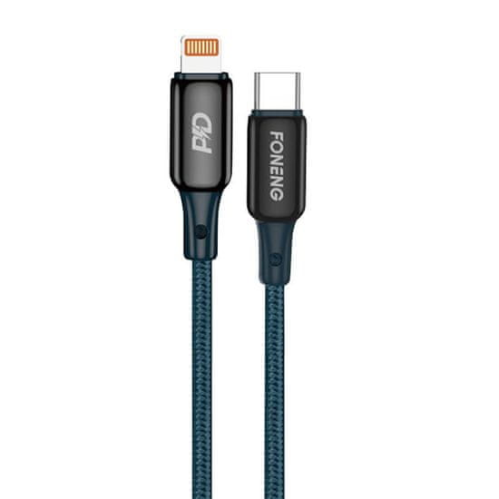 Foneng kabel usb-c do lightning foneng x87, 30w, 1,2m (niebieski)