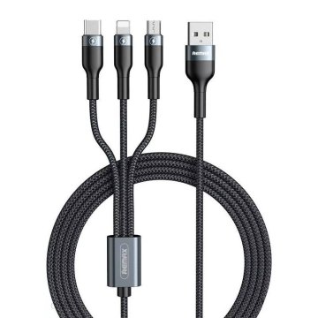 REMAX kabel usb 3w1, remax sury 2 series 1.2m, 2a