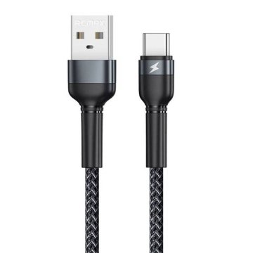 REMAX kabel usb-c remax jany alloy, 1m, 2,4a (črn)