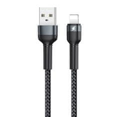 REMAX kabel USB lightning remax jany alloy, 1m, 2.4a (czarny)